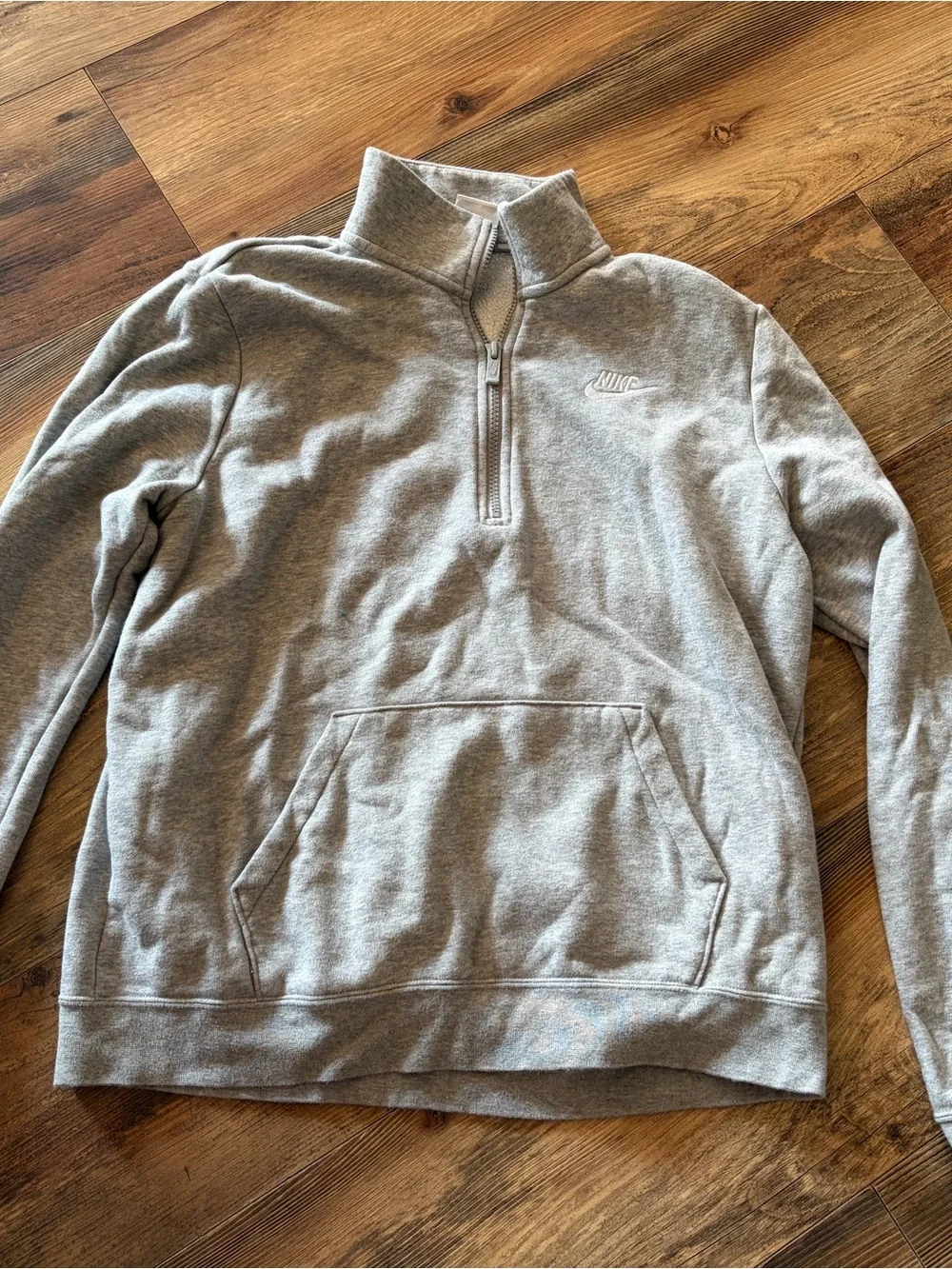 Nike Women’s Gray Half-Zip Sweatshirt Pullover